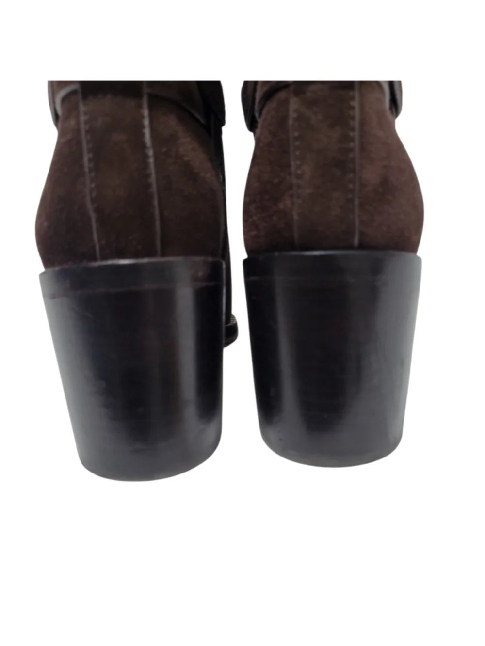 VERONICA BEARD Women's Sohelia Suede Ankle Brown Bootie CHELSEA BLOCK Size 8.5M